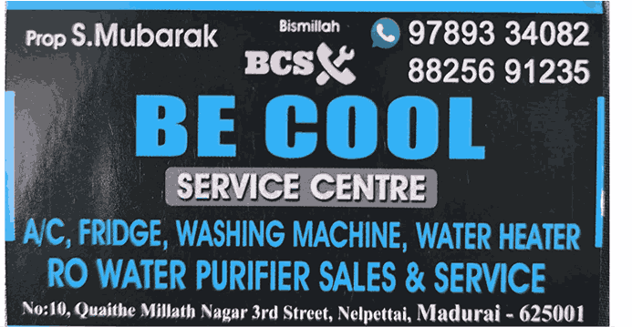 BE Cool water heater service in madurai | water heater repair in madurai